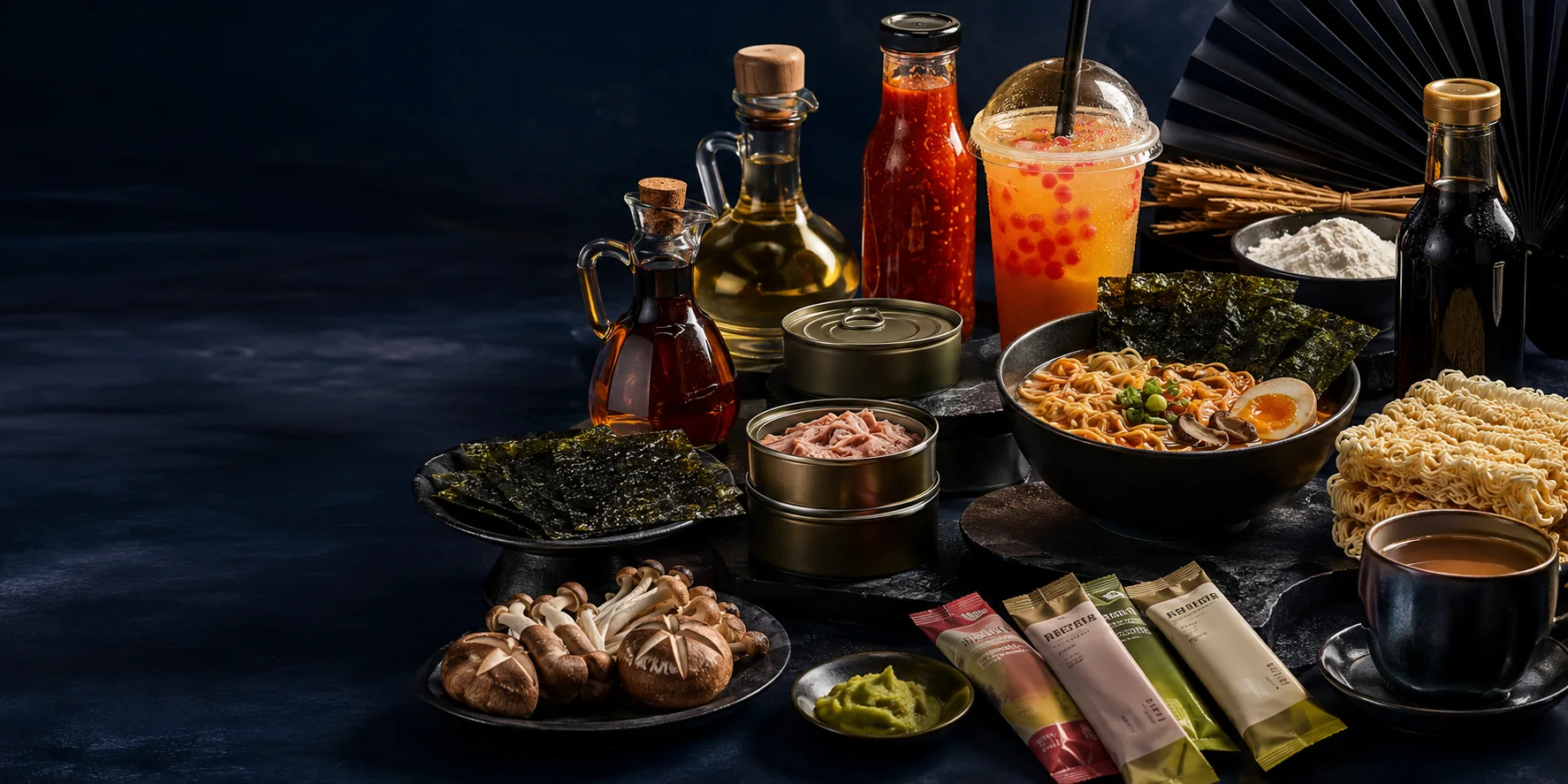 Ashokasha portfolio of canned tuna, ramen, beverages and Asian pantry ingredients