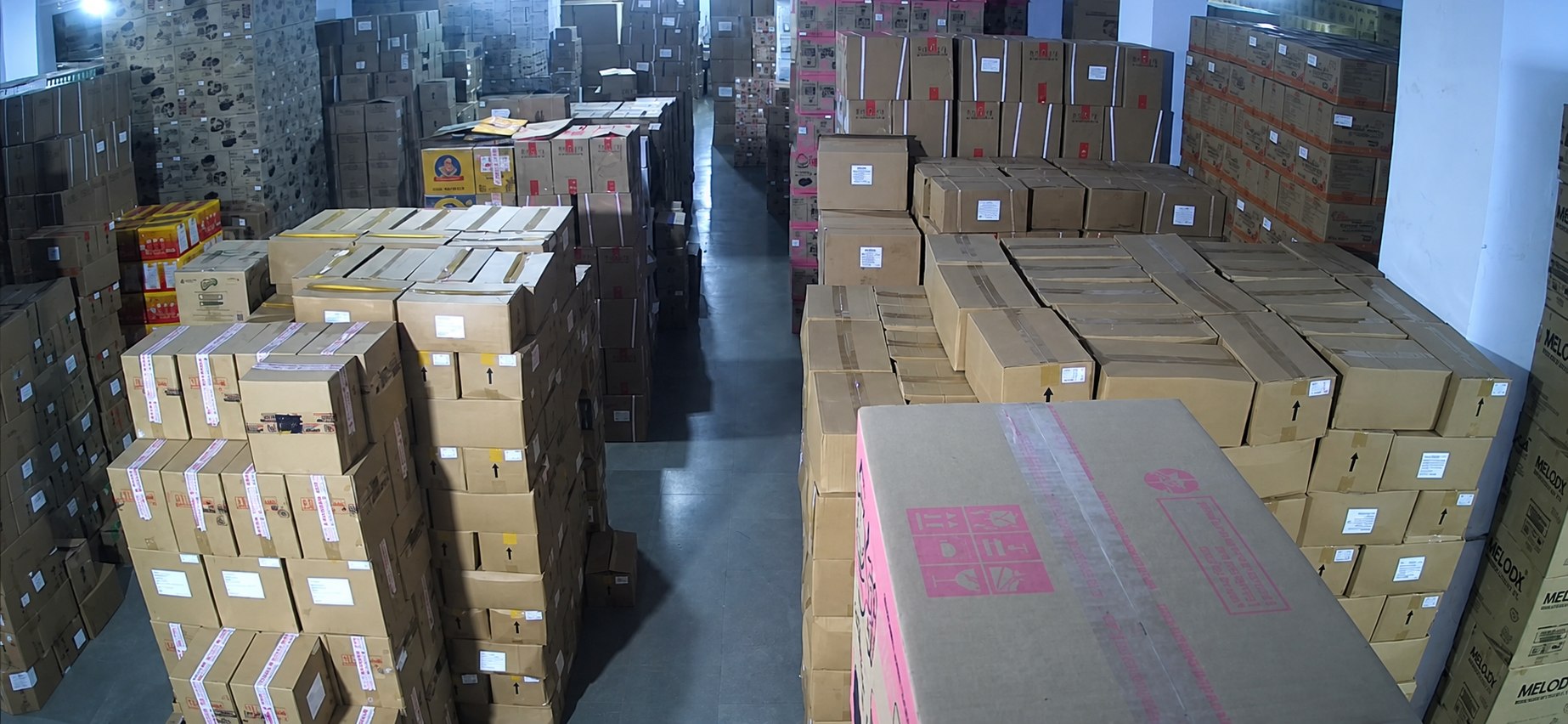 Imported inventory held at an Ashokasha warehouse