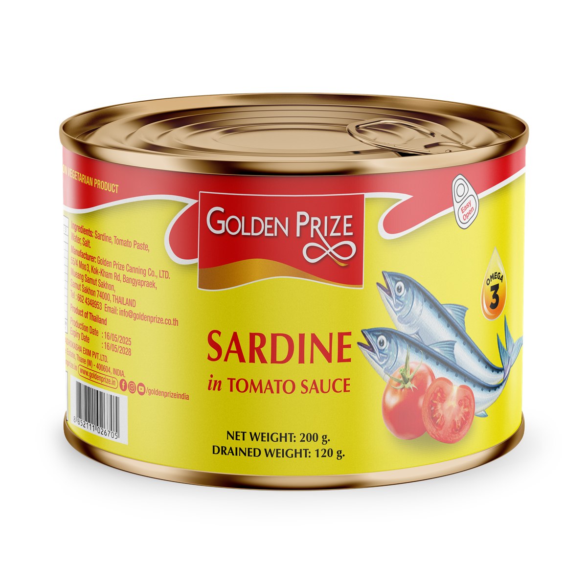 Golden Prize sardines in tomato sauce